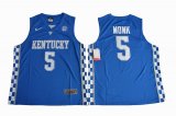 2017 Kentucky Wildcats Malik Monk 5 College Basketball Elite Jersey - Royal Blue