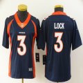 Women Nike Broncos #3 Drew Lock blue Color Rush Limited Jersey