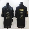 Nike Seattle Seahawks #3 Russell Wilson black Salute To Service Limited Jersey-BD