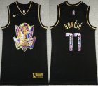 Nike Dallas Mavericks #77 Luca Doncic black nba basketball jersey Diamond Edition -XD