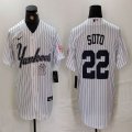 Nike New York Yankees #22 Juan Soto white MLB baseball Jersey Joint name -BD 09