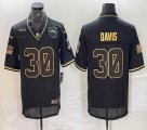 Denver Broncos #30 Terrell Davis Nike black Salute To Service Limited Jersey-BD