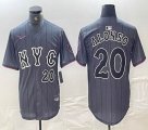 Nike New York Mets #20 Pete Alonso gray majestic mlb jerseys majestic baseball jerseys 03