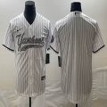 Nike New York Yankees blank white majestic baseball jerseys big logo -BD 09