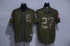 San Diego Padres #27 Matt Kemp Green Salute to Service Stitched MLB Jersey