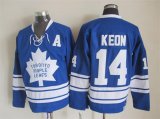 Toronto Maple Leafs #14 Dave Keon blue CCM NHL hockey Jersey