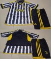 2023-2024 Juventus club white black kid soccer jerseys home