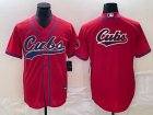 Nike Chicago Cubs blank red majestic MLB baseball jerseys Joint name-BD 03