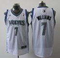 Minnesota Timberwolves 7 WILLIAMS white Jersey