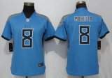 Women Nike San FranciscoTitans 8 Mariota skyblue 2017 Vapor Untouchable Player jersey