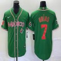 2023 World Cup Mexico #7 Julio Urias green majestic baseball jerseys 242