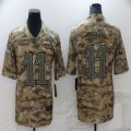 Philadelphia Eagles #11 Carson A.J. Brown Green Salute to Service Limited Jersey -BD