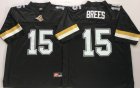 Nike Purdue Boilermakers #15 Drew Brees black NCAA Football jersey