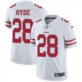 San Francisco 49ers #28 Carlos Hyde white nike Color Rush Limited Jersey