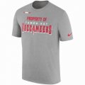 Men's Tampa Bay Buccaneers Nike Heather Gray Sideline Property Of Facility T-Shirt