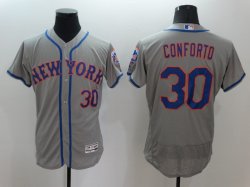 2016 New York Mets #30 Michael Conforto gray baseball jersey