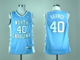 North Carolina Tar Heels Harrison Barnes 40 Blue College Basketball Jersey