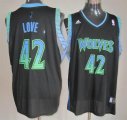 Adidas Minnesota Timberwolves #42 Kevin Love Black NBA Revolution 30 Jerseys