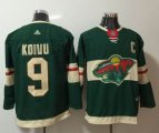 Adidas Minnesota Wild Mikko Koivu 9 green Ice hockey jersey