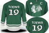 Chicago Blackhawks 19 Jonathan Toews green kids Jersey