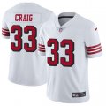 49ers #33 Roger Craig nike white Color Rush Limited Jersey