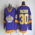 Los Angeles Kings #30 Rogie Vachon purple throwback hockey CCM jerseys