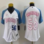 Youth 2023 World Cup Mexico #56 Randy Arozarena white skyblue majestic baseball jerseys 03