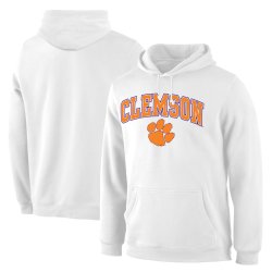 Fanatics Branded Clemson Tigers White Campus Pullover Hoodie