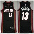 Nike Miami Heat #13 Bam Adebayo black basketball jersey-XD