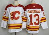 Adidas Calgary Flames #13 Johnny Gaudreau white Ice hockey jerseys-fh