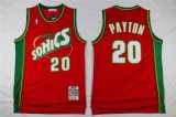 2016 Seattle SuperSonics #20 Gary Payton red throwback NBA Jerseys