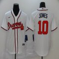 Nike Atlanta Braves #10 Chipper Jones white majestic baseball jerseys