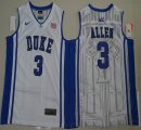 Duke Blue Devils Garyson Allen 3 V Neck College Basketball Elite Jersey - White