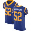 Youth Nike Rams #52 Clay Mathews blue Color Rush Limited Jersey