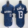 National League #13 Ronald Acuna Jr. Nike Royal 2023 MLB All-Star Game Vapor Premier Elite Player Jersey