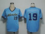 Milwaukee Brewers 19# Yount Blue MLB Jerseys