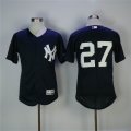 New York Yankees #27 Giancarlo Stanton dark blue Flexbase Authentic Collection Jersey