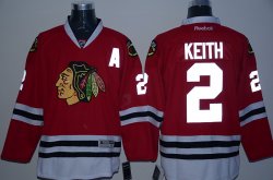 Chicago Blackhawks Duncan Keith #2 red Luminous version ice hockey jersey