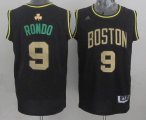 Celtics 9 Rondo black nba Revolution 30 Swingman jersey