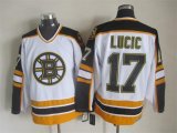 Boston Bruins Milan Lucic 17# white CCM hockey jersey