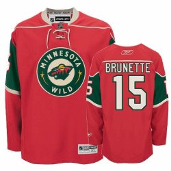 Minnesota Wild 15# BRUNETTE HAVLAT red NHL jerseys