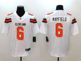 Browns #6 Baker Mayfield white Nike Color Rush Limited Jerseys