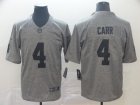 Nike Oakland Raiders 4 Derek Carr Hemp gray Color Rush Limited Jersey