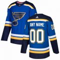 Custom Adidas St. Louis Blues blue hockey jersey