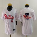 Youth Nike Philadelphia Phillies blank white majestic baseball jerseys 05