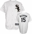 Chicago White Sox 15# Gordon Beckham white jersey