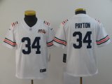 Youth Nike Chicago Bears #34 Walter Payton white Color Rush Limited Jerseys 100th patch