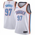 Oklahoma City Thunder #97 Eugene Omoruyi white nba jerseys Hot press font