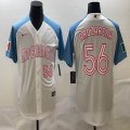 2023 World Cup Mexico #56 Randy Arozarena white skyblue majestic baseball jerseys 18