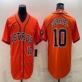 Nike Houston Astros #10 Yuli Gurriel orange baseball jerseys -BD 01